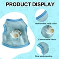 thumbnail image 3 of TELOLY Kitten Clothes,Polyester Girl Dog Clothes for 1.10-2.20 Lbs Kittens and Puppies,Palm Cotton Breathable Pet Costumes,Blue,Xs, 3 of 7