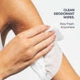 thumbnail image 2 of Deodorant Body Wipes for Men & Women – Odor Control Wipes for On-the-Go Cleansing, Gym, Travel & Rinse-Free Shower Alternative – Aqua Scent, Pack of 1, 2 of 4