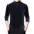 thumbnail image 3 of Men’s High Neck Long Sleeve T-Shirt Casual Versatile Winter Base Layer Top, 3 of 5