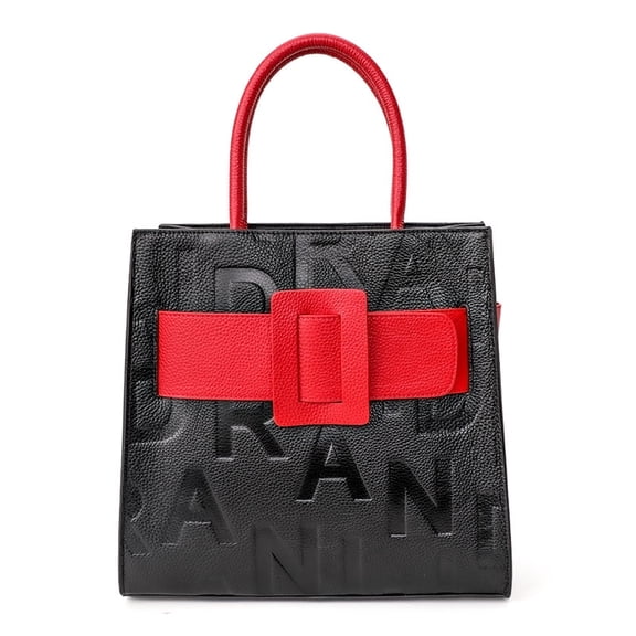 Leather leather letter waist buckle handbag cross-body shoulder bag multi-color large capacity wallet shopping storage bag purse for women