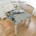 thumbnail image 2 of BANET Square Table , White and Green Square Table ,Kitchen Dining Room Decoration,Square Table cloth for Wedding, Party, Indoor, Outdoor White, 2 of 7