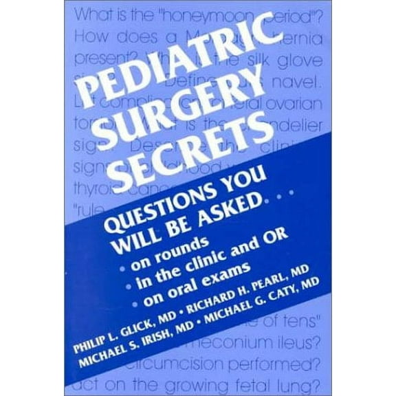 Pediatric Surgery Secr Philip L. Glick,Michael S. Irish,Richard Pearl,Michael G. C (Paperback)
