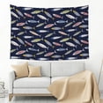 thumbnail image 3 of Xecao Sardine Print Tapestry, Wall Hanging Room Funny Decor, Backdrop Room Decor for Bedroom Living Room dormitory, 3 of 8