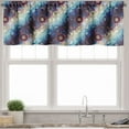thumbnail image 3 of Ambesonne Leaf Valance & Curtain, Diagonal Gradient Lotus, 55"x36", Multicolor, 3 of 6