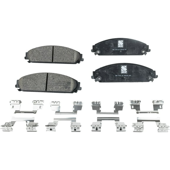 Brake Pad Set Compatible with 2011-2019 Dodge Challenger 2005-2018 Chrysler 300 6Cyl 8Cyl 3.6L 5.7L 3.5L Front