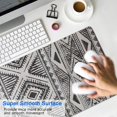 thumbnail image 4 of Long Mouse Pads for Desk,White Geometric Diamond Striped Pattern Desk Mats on Top Of Desks, Desk Mouse Pad Extra Large with 3mm Non-Slip Base and Stitched Edge for Gaming,Office,Work,Home 35.4"x15.7", 4 of 6