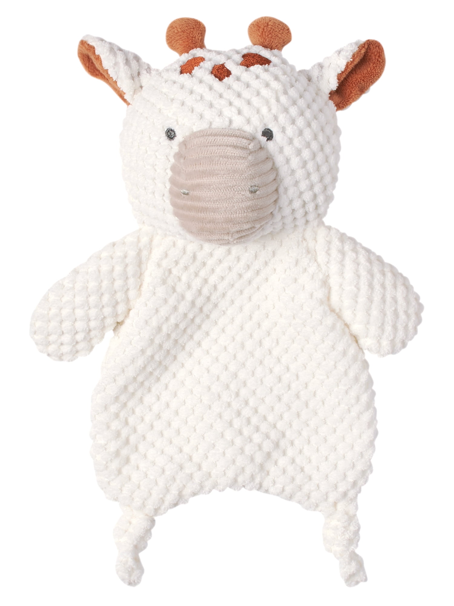 Modern Moments by Gerber Infant Unisex Plush Velboa Lovie & Rattle Toys, 2-Piece, Gray Giraffe