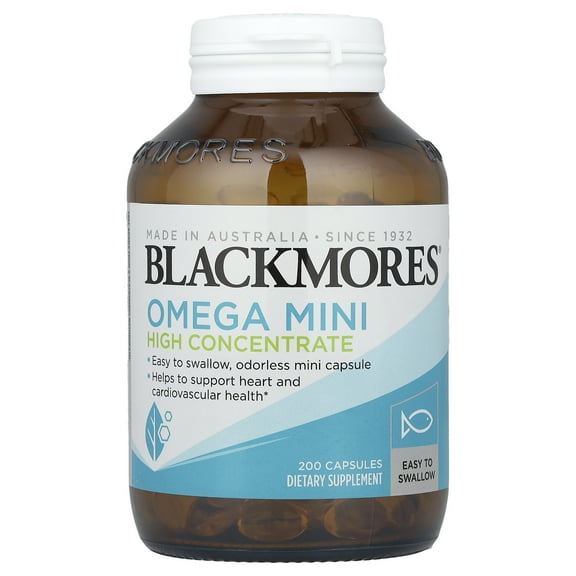 Blackmores Omega Mini, High Concentrate, 200 Capsules