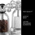 thumbnail image 4 of Cole & Mason Stainless Steel Acrylic Salt and Pepper Mill Set, 4 of 7