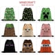 thumbnail image 2 of Minecraft Enderman Sandbox Juego De Dibujos Animados Estudiante Casual Bolsa De Lona Color Cordón Deportes Al Aire Libre Mochila Regalo, 2 of 4