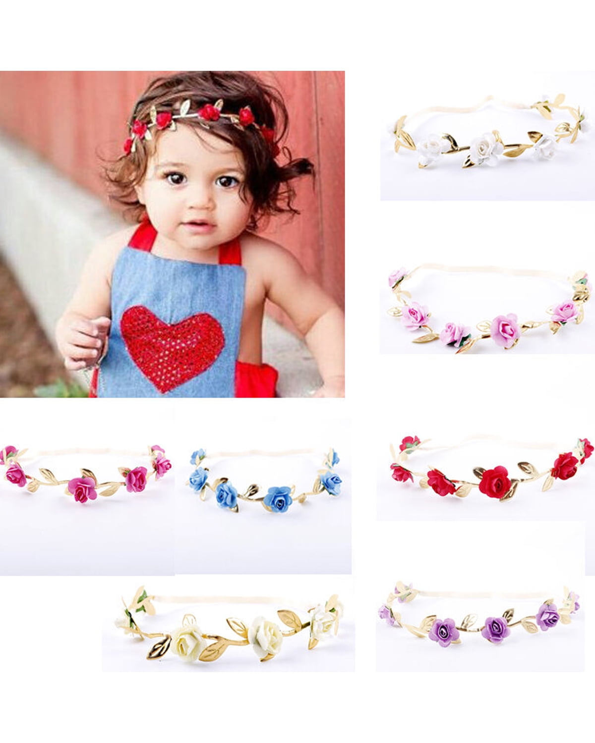 gold baby headband walmart