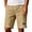Ginger, variant on Men's Waffle Knit Patch Shorts Elastic Drawstring Casual Breathable Summer Short Pants Soft Comfort for Men Navy 3XL