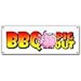 thumbnail image 2 of BBQ Time to Pig Out Bannière Signe Porc Barbecue Signes, 2 of 4