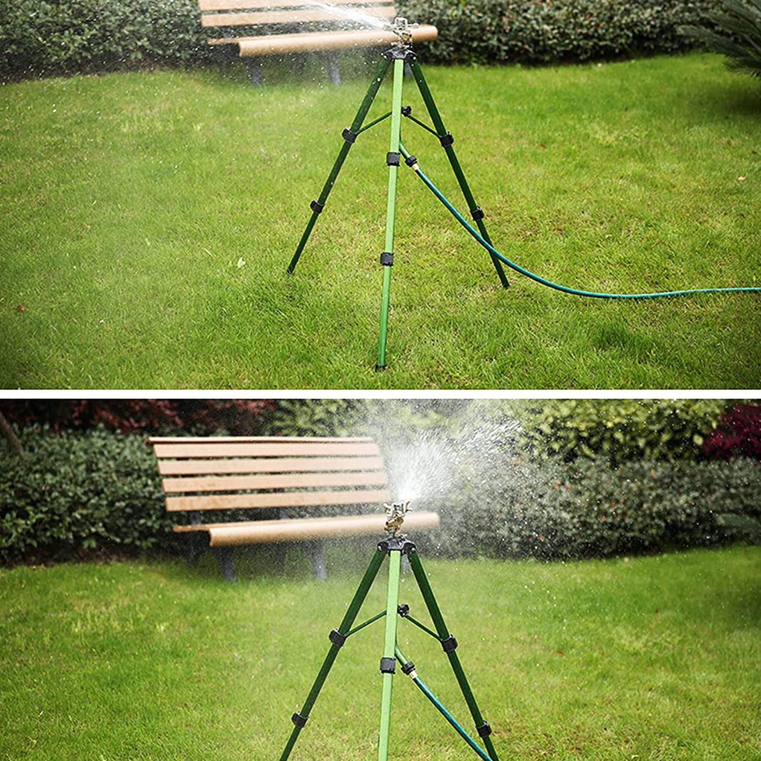 Twinkle Star Impact Sprinkler on Tripod Base, 360° Coverage, 1 Pack
