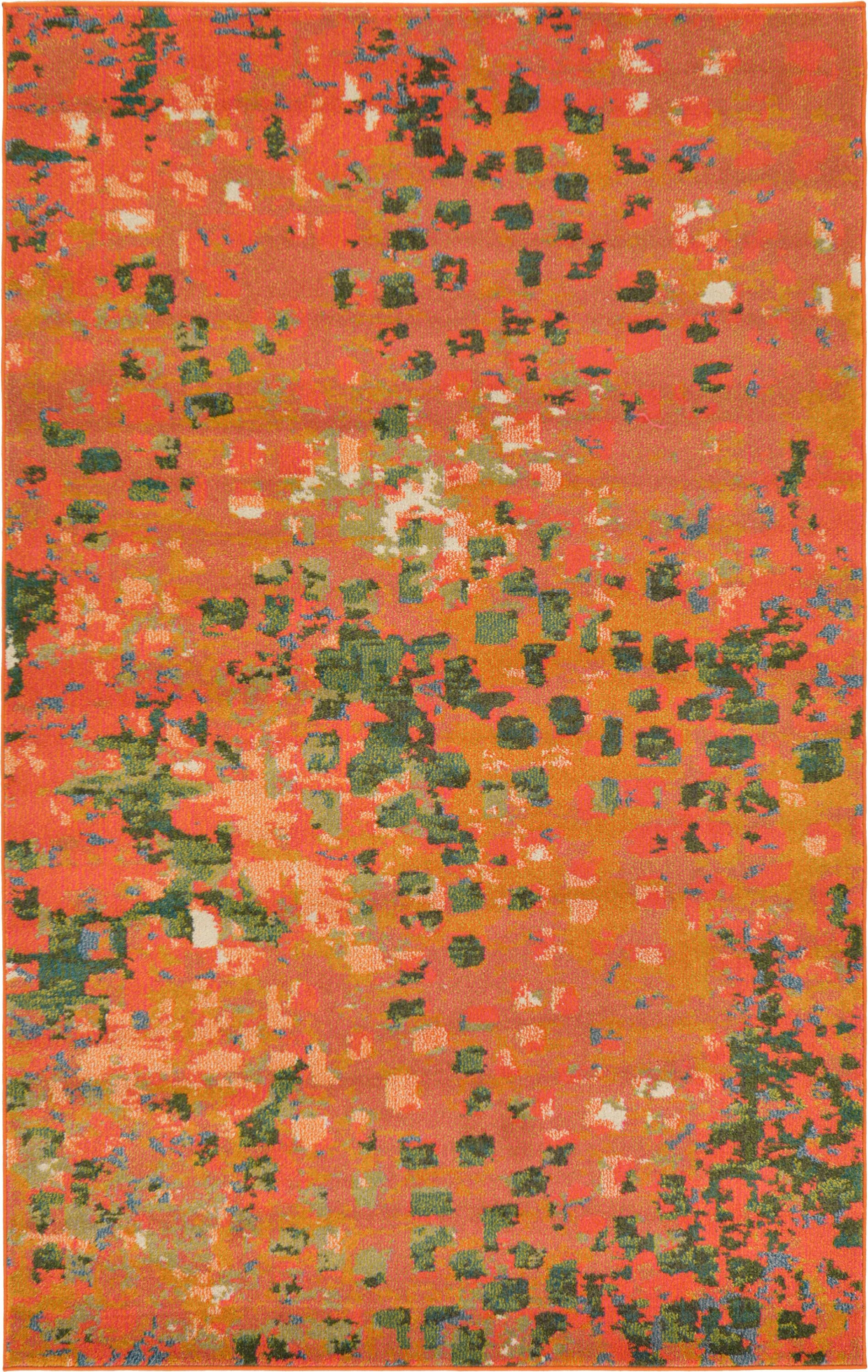 Unique Loom Ivy Jardin Modern Abstract Area Rug or Runner