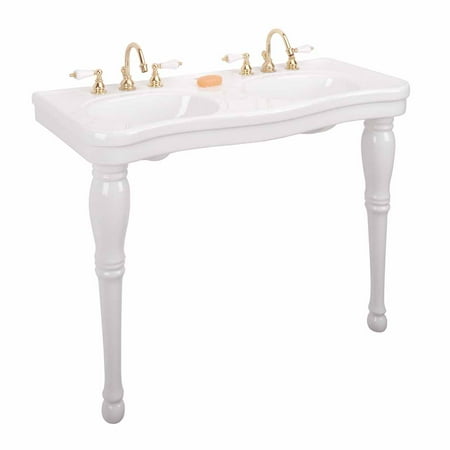 Wall Mount Sink Support Legs Plumbing Fixtures Compare Prices At White Wall Mount Bathroom Console Double Basin Sink With