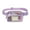 Purple, variant on Biplut Clear Fanny Pack Belt Bag Large Capacity Water-Resistant Zipper Closure Stadium Approved Transparent Waist Bag (Brown)