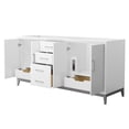 thumbnail image 3 of Wyndham Collection WCH818172DWBCXSXXMXX Amici 72" Double Free Standing Vanity Cabinet Only, 3 of 7