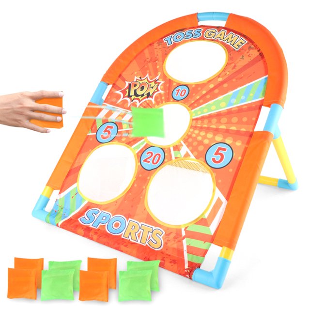 Bangcool Cornhole Game Set Fun Parent-children Interaction Sandbag Game Bounce Toss Game