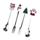 thumbnail image 5 of Juego de tenedor, cuchara y café navideño de 4 piezas, cucharas y tenedores de degustación, vajilla para el Día de San Valentín, cubiertos para azúcar, 5 of 7