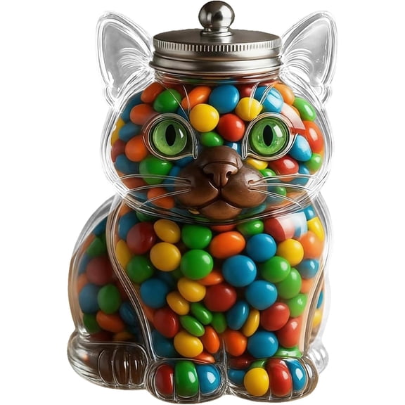 Dog Treat Container | Cat Candy Cookie Jar | Cute Airtight Puppy Treat Candy Jar for Coffee Pods & Chocolate Nuts | Large Animal Shaped Animal Shaped Pet Treats Container for Pet Lovers