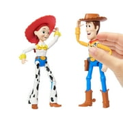 Disney and Pixar Woody & Jessie Action Figure Pack, 7-inch Scale Posable Authentic Character Dolls