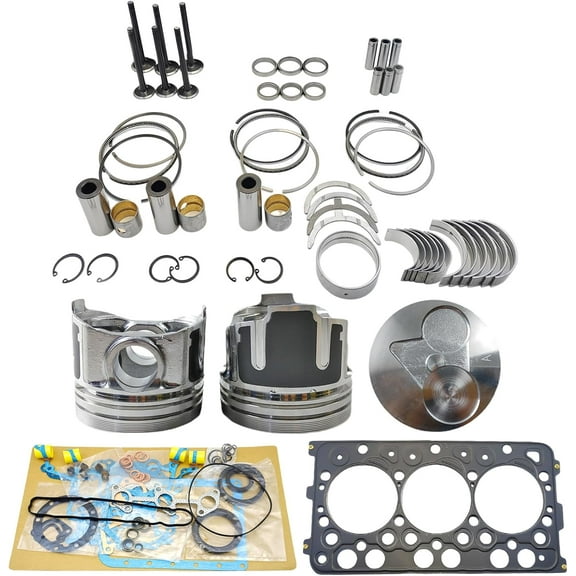 D782 Engine Overhaul Rebuild Kit (No cylinder liner) For Kubota D782 D782E Engine Zero Turn Mower ZD1011 ZD321 ZG332P G2160 GR2110 Tractor JB14 JB15X B7410 B1181