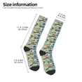 thumbnail image 2 of Bingfone Hawaiian Style Print Compression Socks for Women and Men Long Socks for Running Athletic Cycling Nurse, 2 of 6