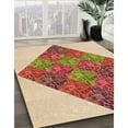 thumbnail image 3 of Ahgly Company Machine Washable Indoor Square Transitional Grapefruit Red Area Rugs, 8' Square, 3 of 7