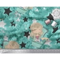 thumbnail image 2 of Soimoi Cotton Voile Fabric Star,Cloud & Sleepy Girl Fabric Prints by Yard 42 Inch Wide, 2 of 3
