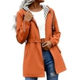 thumbnail image 2 of Edvintorg Womens Rain Jacket with Hood Waterproof Lightweight Long Raincoat Outdoor Windbreaker with Pockets, 2 of 8