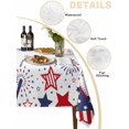 thumbnail image 5 of Red Blue Star 4th of July Suqare Tablecloth - 54 x 54 Inch, Independence Day Fireworks Waterproof & StainResistant Tablecloth, Washable Oil-proof Table Cover for Dining/Party/Wedding/Camping/Buffet, 5 of 9