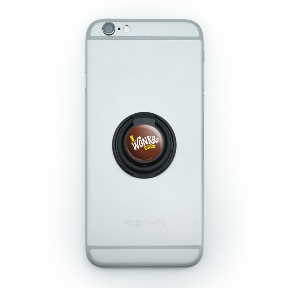 Willy Wonka and the Chocolate Factory Wonka Bar Logo Mobile Smart Phone Finger Ring Grip Holder Stand
