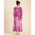 thumbnail image 4 of Printed Viscose Rayon Short Sleeve Kaftan - Round Neck, Relaxed Fit Vacation Wear, 4 of 9