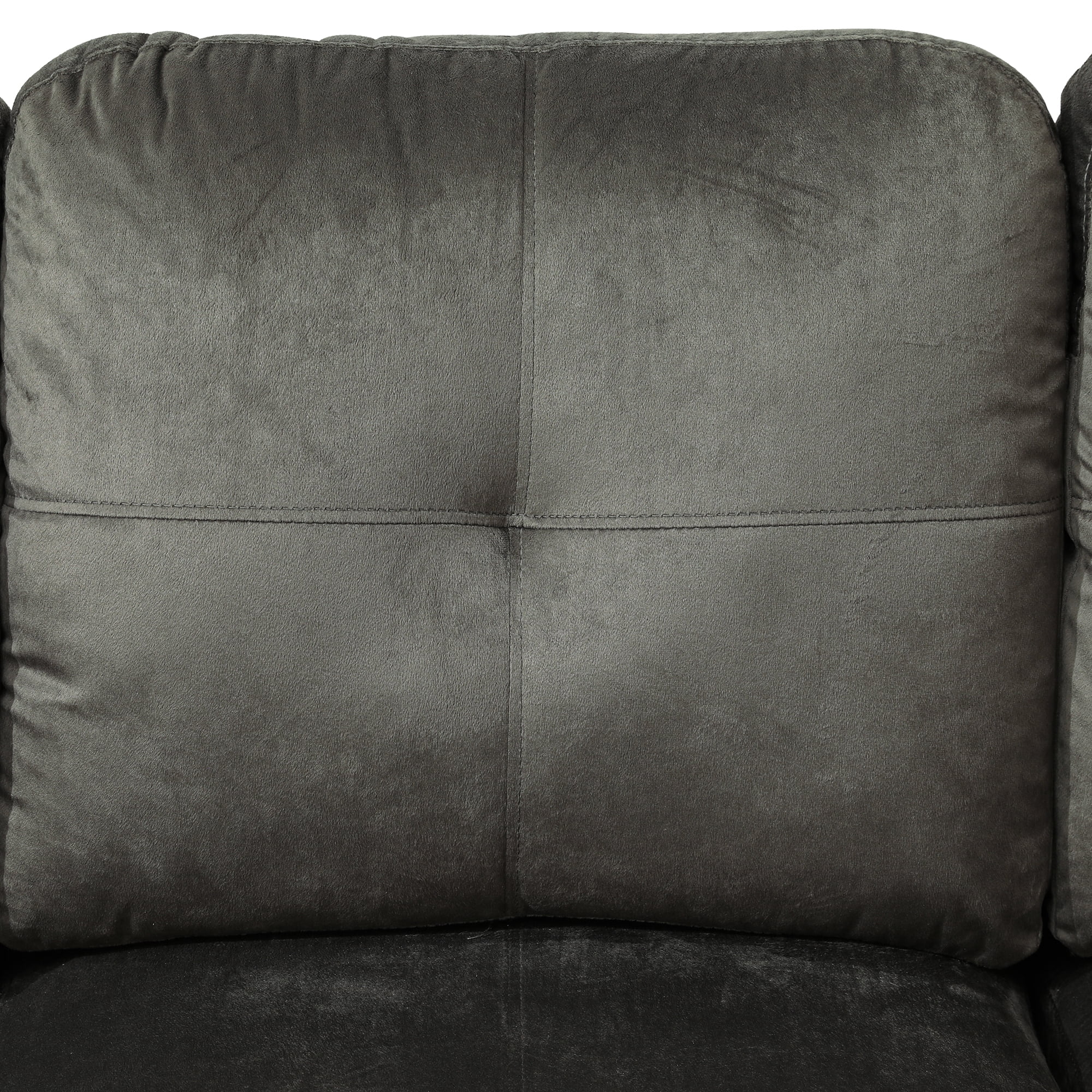 MAYEERTY Taupe Modern 3-Piece Flannel & PVC Couch Soft Durable Cozy Living Room