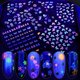 thumbnail image 1 of EBANKU 24 hojas de pegatinas fluorescentes para decoración de uñas, pegatinas 3D autoadhesivas, mariposa, flor, amor, frutas, patrón, herramientas de decoración DIY, accesorios para mujeres y niños, 1 of 5
