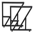 thumbnail image 2 of Huloretions Table Legs,Metal Table Legs,DIY Industrial Furniture Dining Legs For Desks,Nightstand,Modern Cast Iron Coffee Table Bench Legs Set of 2, 2 of 8