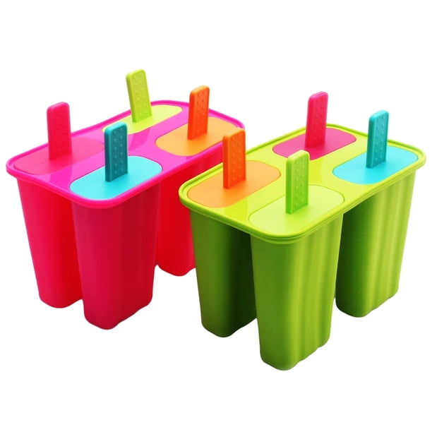 Moldes para paletas de helado multiusos con máquina para hacer paletas sin BPA, moldes de silicona para paletas de fácil limpieza, molde flexible para paletas de hielo ideal para divertirse en verano