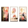 thumbnail image 2 of Designart "Pastel and Gold Boho Chic Serenity II" Modern Geometric Framed Wall Art Set Of 3 - Pink Abstract Frame Gallery Wall Set For Home Decor, 2 of 6