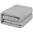 thumbnail image 3 of Nanshing Amerie 3 Piece Casual Stripes Comforter Set, Grey, King, 3 of 6