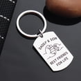 thumbnail image 3 of Father Daughter Father Son Best Friends for Life Keychain Fathers Day Gift from Daughter Son Grandpa Keychain Gift, 3 of 8
