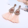 thumbnail image 2 of Pendientes de borlas de diamantes de imitación de flores para mujer y niña, joyería de gota (#8), 2 of 2