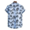 thumbnail image 3 of T-Shirts for Men under $5 Short Sleeve Hawaiian Ethnic Casual Printing T-shirt Blue L, 3 of 6