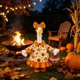 thumbnail image 7 of Aurorax Thanksgiving Porch Goose Outfits 23" Holiday,Goose Clothes for Cement Goose Porch Goose 17/19 inch,Autumn Lady Pumpkin Printed Porch Goose Clothing Accessories for Outdoor Yard, 7 of 7