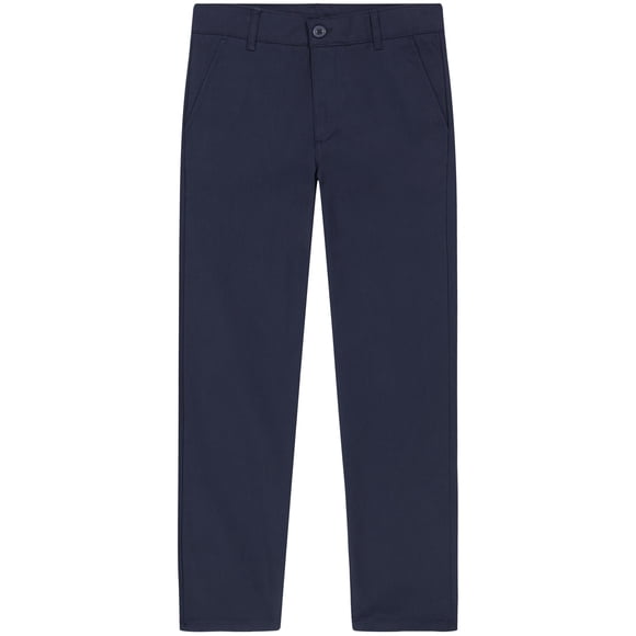 Uniforme Pant Nautica para niños grandes, parte delantera plana, azul marino, talla pequeña/8