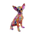 thumbnail image 2 of Estatua de perro BLESIY Escultura chihuahua multicolor, 2 of 8