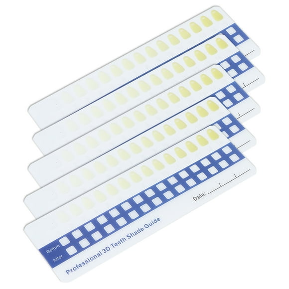 Gráfico de color de los dientes, Guía de Sombra de Blanqueamiento Compacta de Dientos Portátil