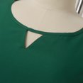 thumbnail image 4 of Women's Casual Tennis Dress for Women Solid Lace Splice Sleeve Hollow Round Neck Loose Dress Everyday Easygoing Attire Green XL, 4 of 6