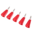 thumbnail image 4 of 5x Wire Audio Speaker Cable Banana Plug Connectors 4mm Adapter Probes Binding Posts Multimeter - red, as described, 4 of 7