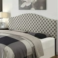 thumbnail image 2 of Queen Upholstered Headboard, Quatrefoil Navy, 2 of 2